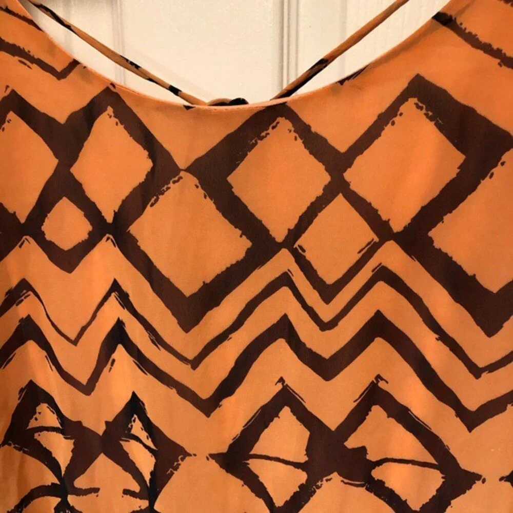 Hello Miss Chiffon Chevron See-Through Dress